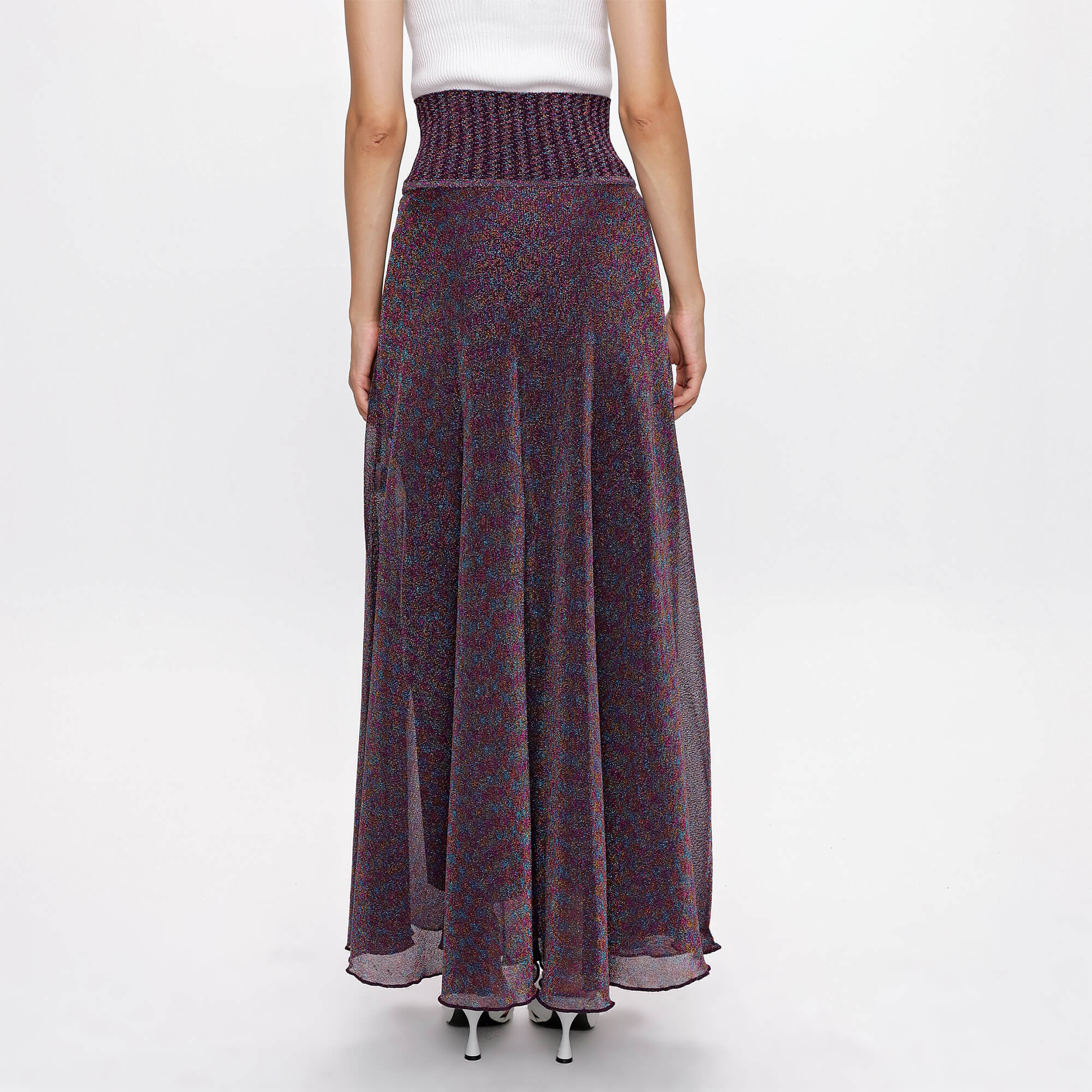 Missoni - Purple&Shiny Long Skirt 